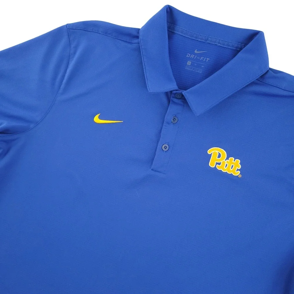 Pittsburgh Pirates Shirt Mens XL Blue MLB Baseball Nike Dri Fit Polo Golf